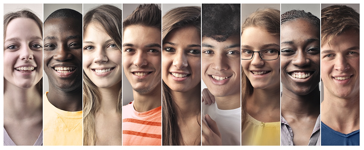 Multiethnicity photo of many foster youth kids.