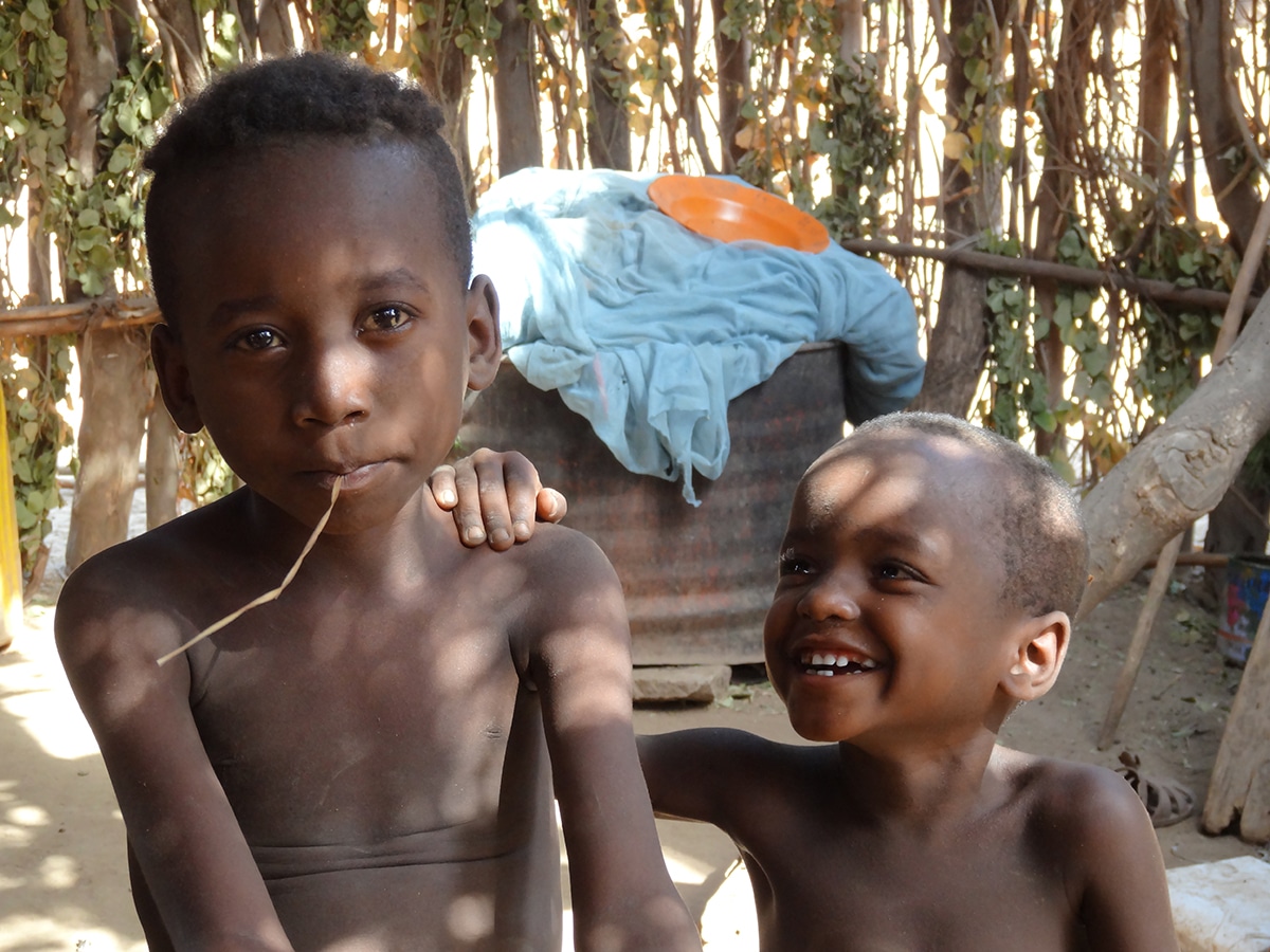 Children spending time together.