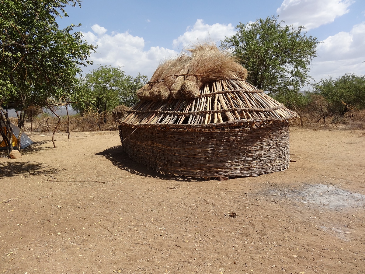 An unreached hut.