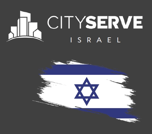 CityServe Israel CityServe Israel logo and flag.