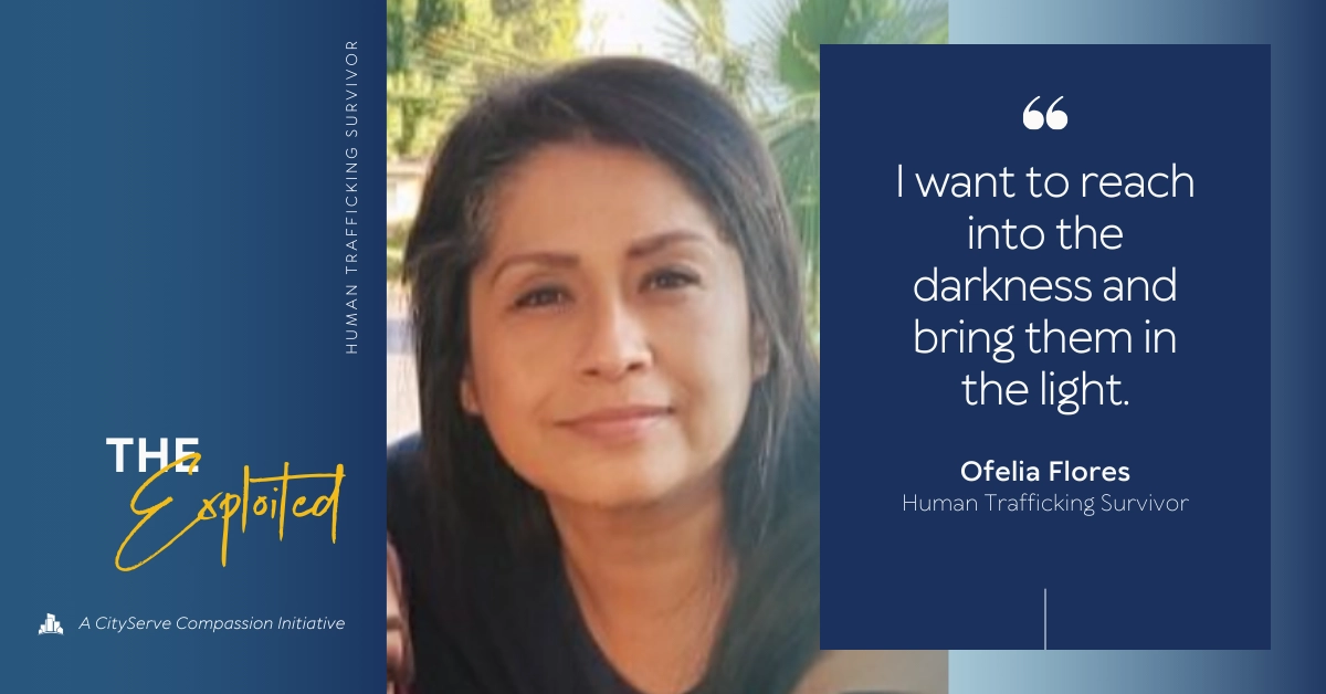 Ofelia's Quote The Exploited Initiative at CityServe with Ofelia's quote.