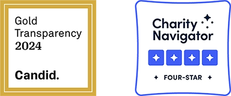 CityServe awarded Candid's 2024 Gold Seal of Transparency and Charity Navigator's Four-Star rating for nonprofit excellence and accountability.