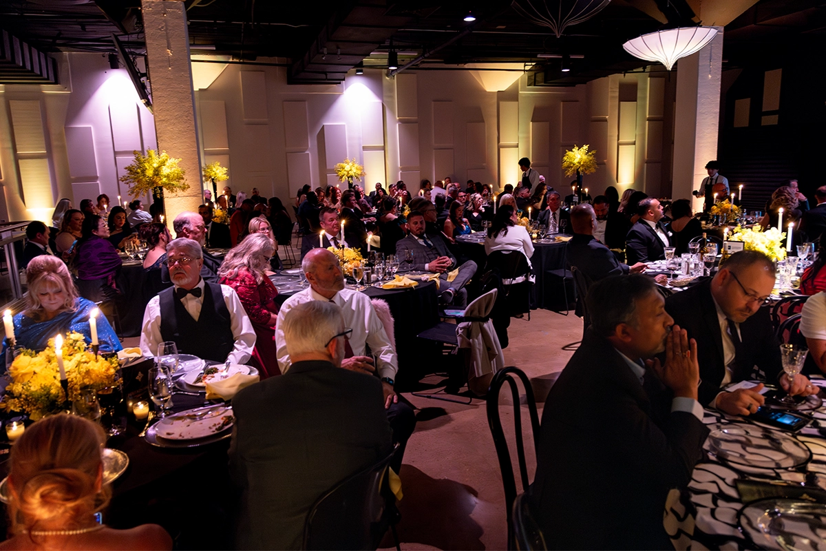 Guests seated for the gala dinner at the Bakersfield Mayor’s Ball benefiting CityServe.