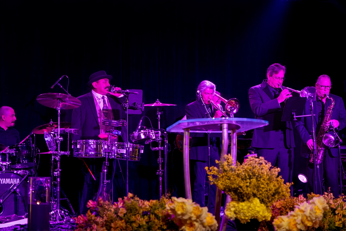 Live band performing on stage at the Bakersfield Mayor’s Ball benefiting CityServe.